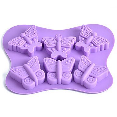Y&XL&H Random Color 1PC Butterfully Shape Silicone Mold for Jelly, Chocolate, Soap Cake Decorating DIY Kitchenware... N2