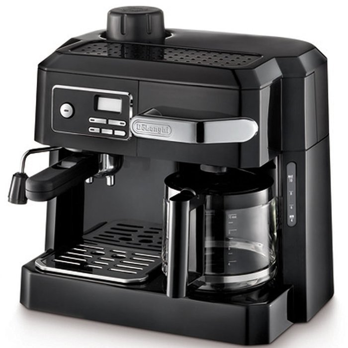 DeLonghi Combination Drip Coffee and Espresso Machine, with Patented Flavor Savor Brewing System & Swivel Jet...