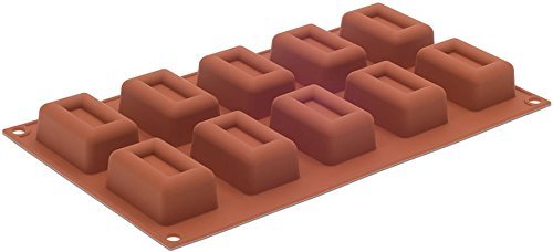 Silikomart Orange Non-Stick Rectangular Savarin