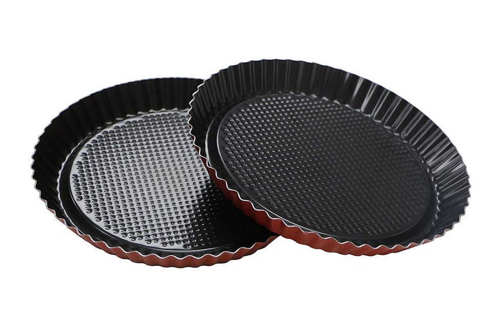 Webake 2 Pack Pizza Pan 9 inch Non-stick Quiche Pie Pan N3