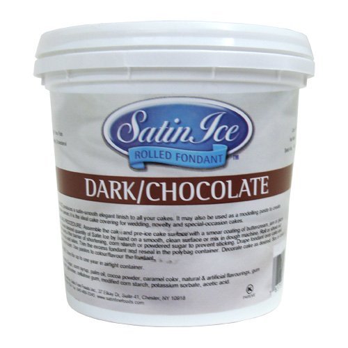 Satin Ice Rolled Fondant - Dark/Chocolate - 2 lb