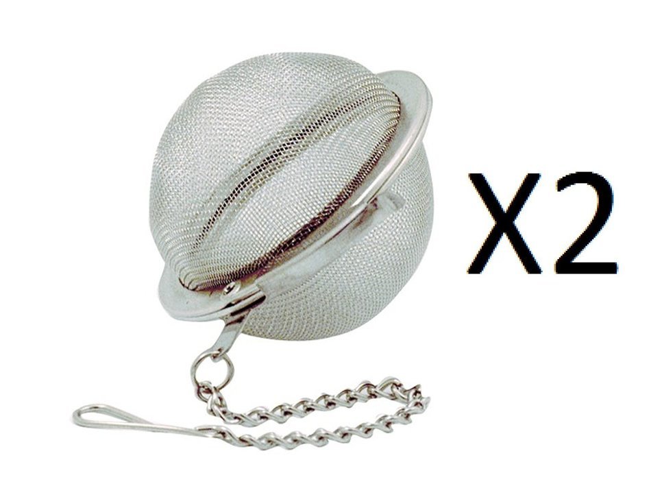 Norpro TEA INFUSER 2.5" Stainless Steel Mesh Ball Straining Loose 5504 (2-Pack)