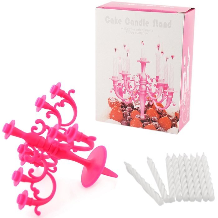 Pink Cake Candelabra Christmas Xmas Holiday Stocking Filler Secret Santa Novelty Present