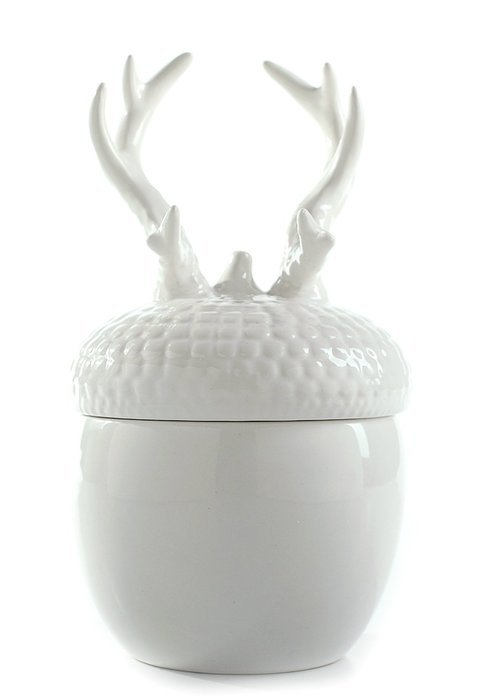 Tea Storage Bulk Candy Jars, Ceramic Reindeer Kitchen Canister Decor N44