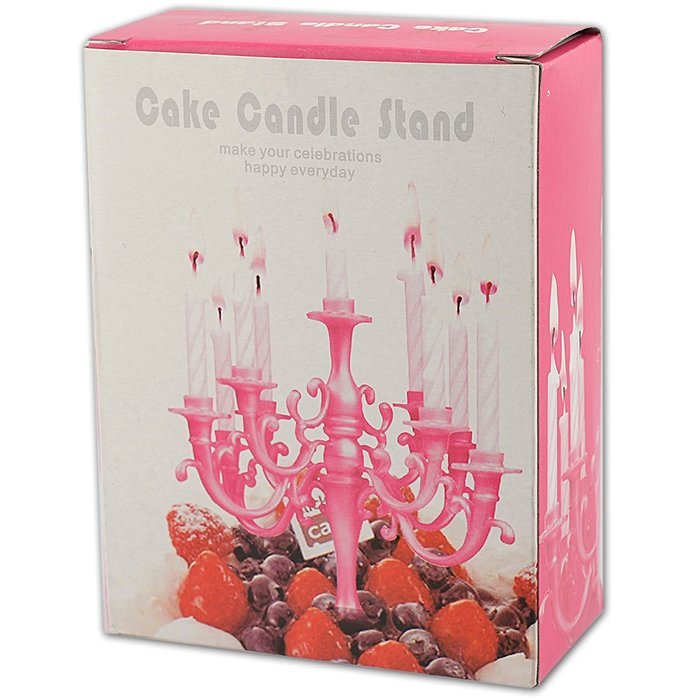 Pink Cake Candelabra Christmas Xmas Holiday Stocking Filler Secret Santa Novelty Present N2