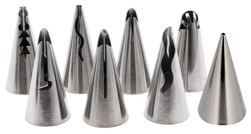 Gooday 8 Pcs/set Korean Icing Piping Nozzles Tips Cake Decorating Sugarcraft Pastry Tool DIY N3