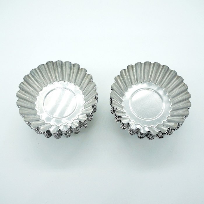 Blacklip 20PCS Egg Tart Aluminum Cupcake Cake Cookie Mold Mini Pie Tin (Aluminum) N5