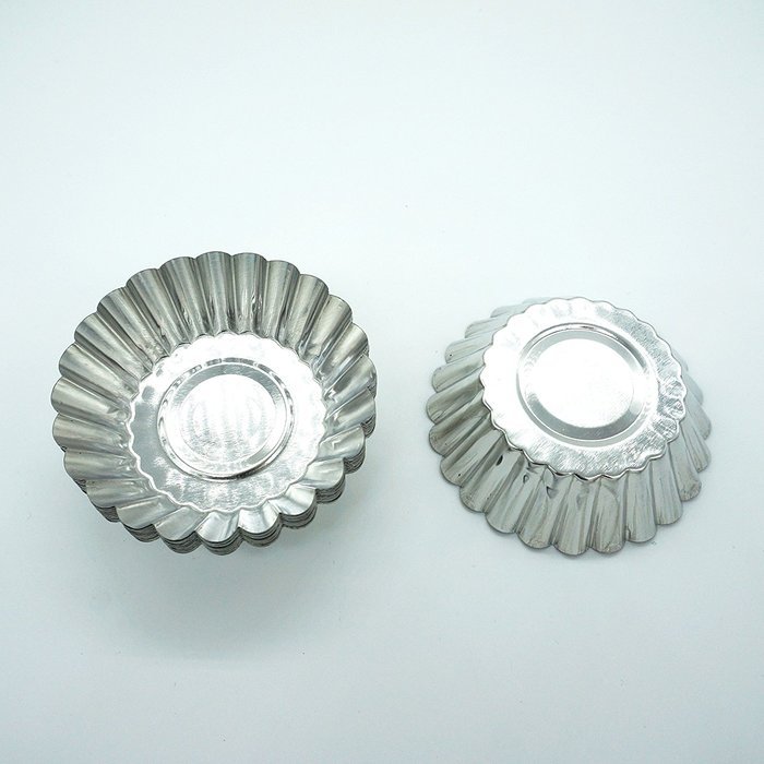 Blacklip 20PCS Egg Tart Aluminum Cupcake Cake Cookie Mold Mini Pie Tin (Aluminum) N6