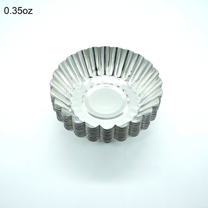 Blacklip 20PCS Egg Tart Aluminum Cupcake Cake Cookie Mold Mini Pie Tin (Aluminum) N7