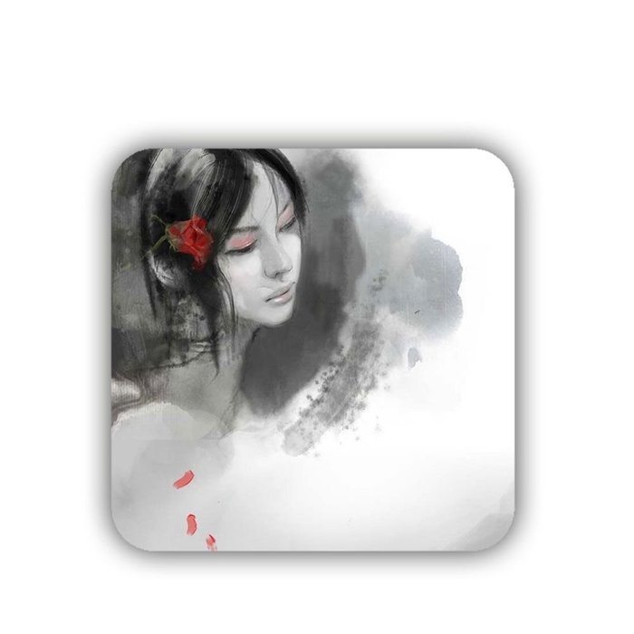 Generic Cup Coaster Made By Mdf Printed Asian Chinese Ink Painting Individuality N9