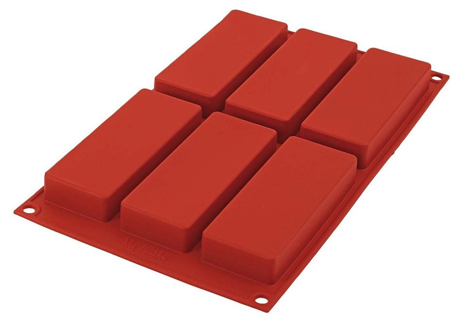 Silikomart SF128/C Silicone Classic Collection Mold Shapes, Shallow Brick, Extra Large N2