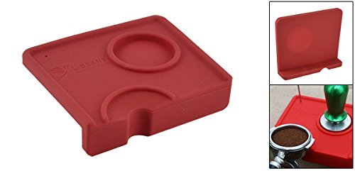 Antrader Non-slip Tamping Corner Edge Mat Coffee Tamper Press Holder Red Pad N2