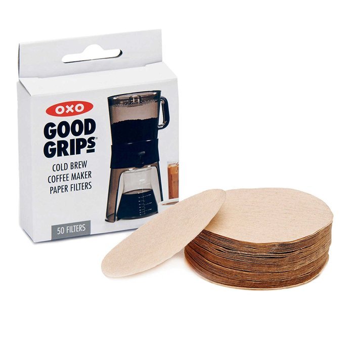 2 X OXO Good Grips Cold Brew Coffee Maker Replacement Paper Filters, Brown, 50 Per Box