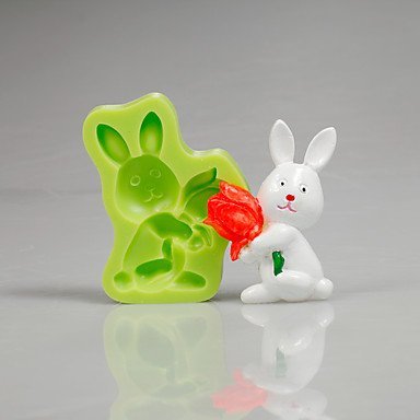 Y&XL&H Easter Bunny Tulip Silicone Mould Fondant Cake Decorating Tools for Chocolate Cupcake Candy Polymer Clay... N2