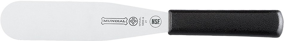 Mundial 5650-6 6-Inch Baker's Icing Spatula, Black N3