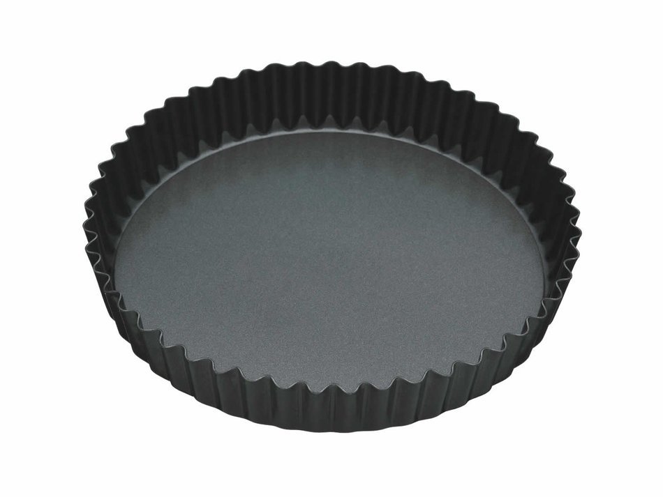 23cm Non-stick Fluted Loose Base Round Quiche Tin