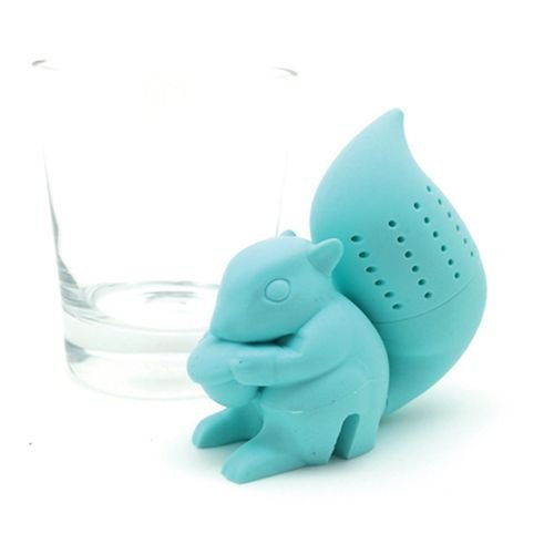 Kaboochy Squirrel Tea Infuser, Loose Leaf Tea Strainer, Blue Color N6 