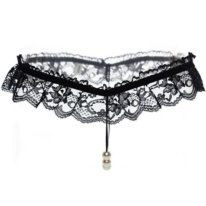 Underpants ，Beautyvan Comfortable 2016 New Thongs G-string Lace Pearl Panties Lingerie Underwear (Red) N3