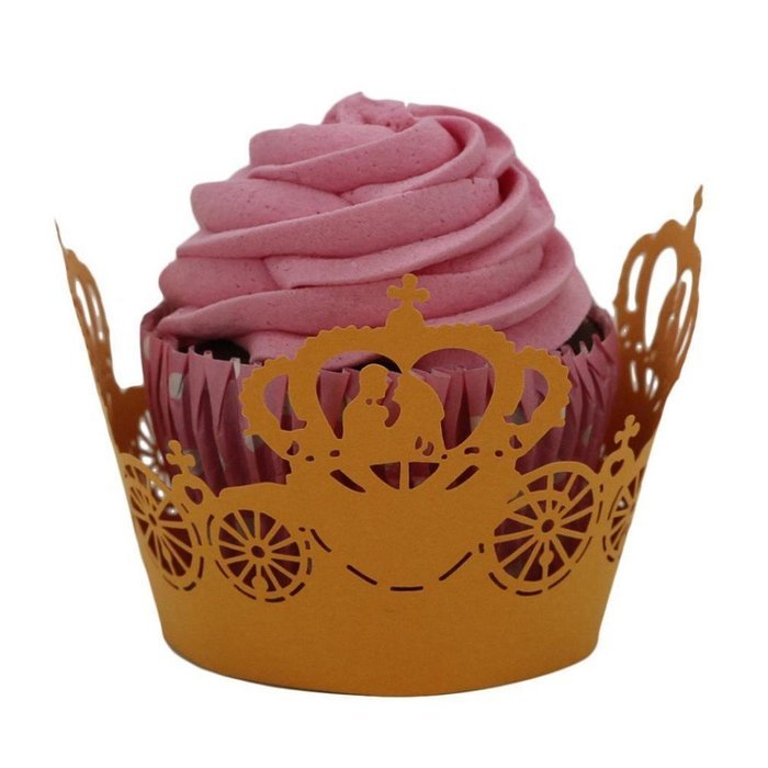 50pc Hollow Christmas Cup Cake,Morecome Cupcake Wrapper Liner Baking Cup Muffin (White) N4