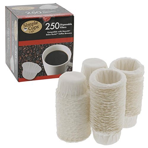 Nescafe Nespresso Coffee Disposable Filters (250 Pack) - For use with Melody, Genio/Picolo and Mini Me, NOT Circolo... N3