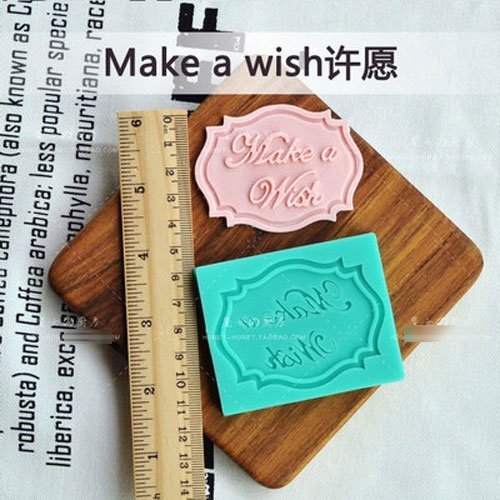Anyana Silicone Fondant Mould Cake Decorating Tool Chocolate Sugar Craft Make a wish