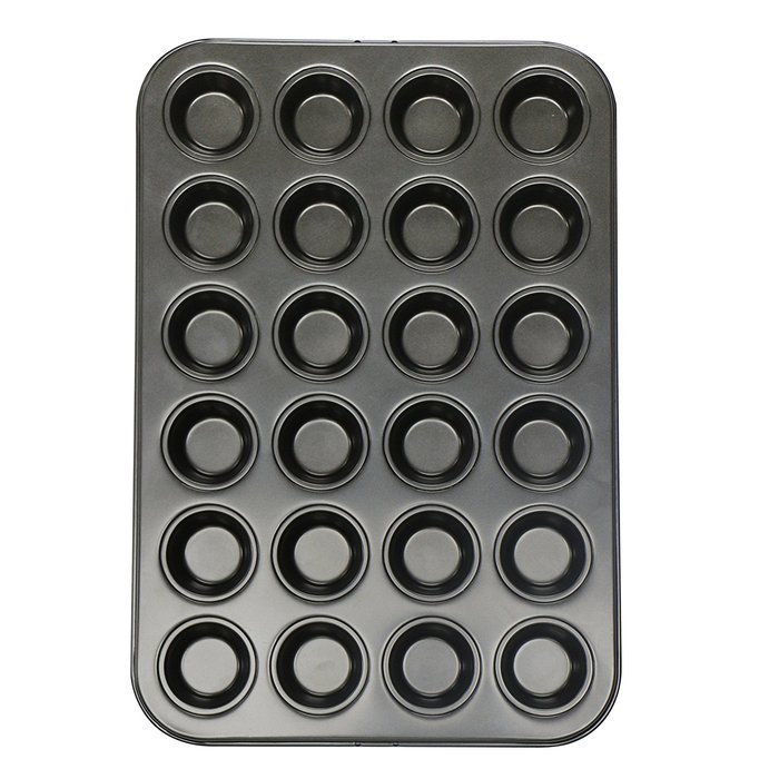 Webake 24-Cup 1.8-inch Mini Muffin Pan, Cupcake Pan, Cake Pan, Non-stick