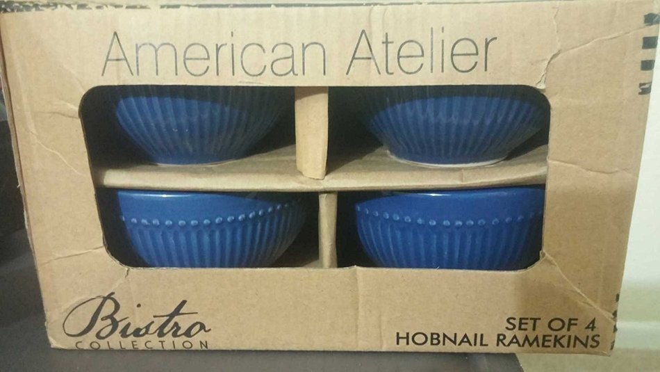 American Atelier Bistro Hobnail Ramekins, Cobalt