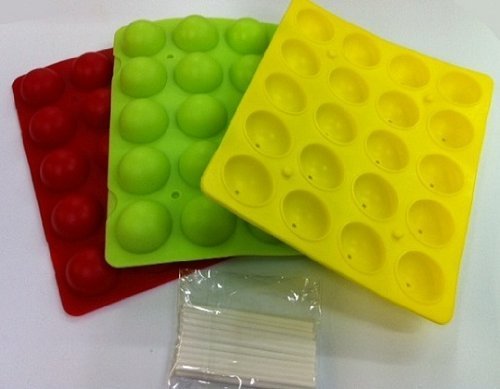 NY Cake Silicone Cake Pop Mold- Mini Size(colors may vary)