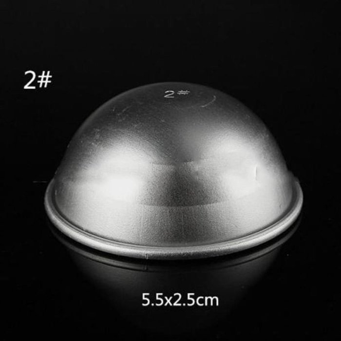 MAXGOODS 3D Aluminum Bath Bomb Mold DIY,3 Sets N3
