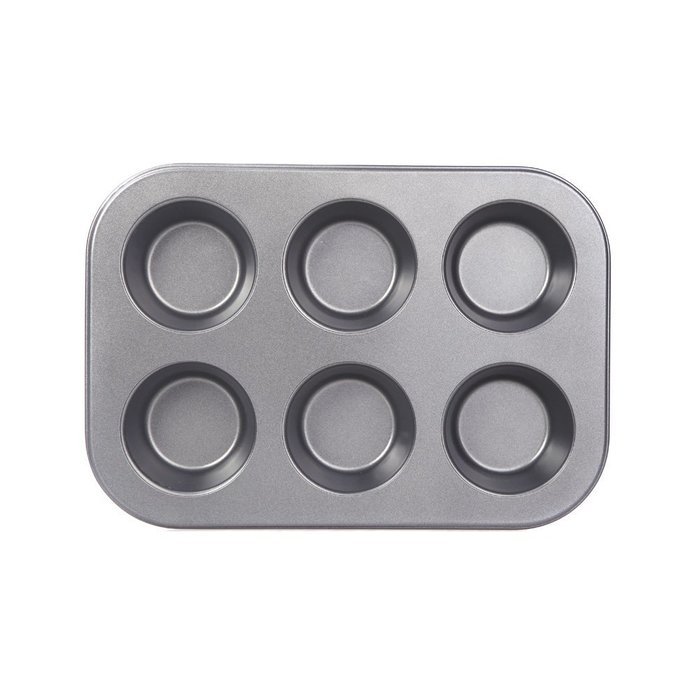 Anself 6 Cups Muffin Baking Cupcake Pan Set NonStick Mould Mold for Dishwasher Safe
