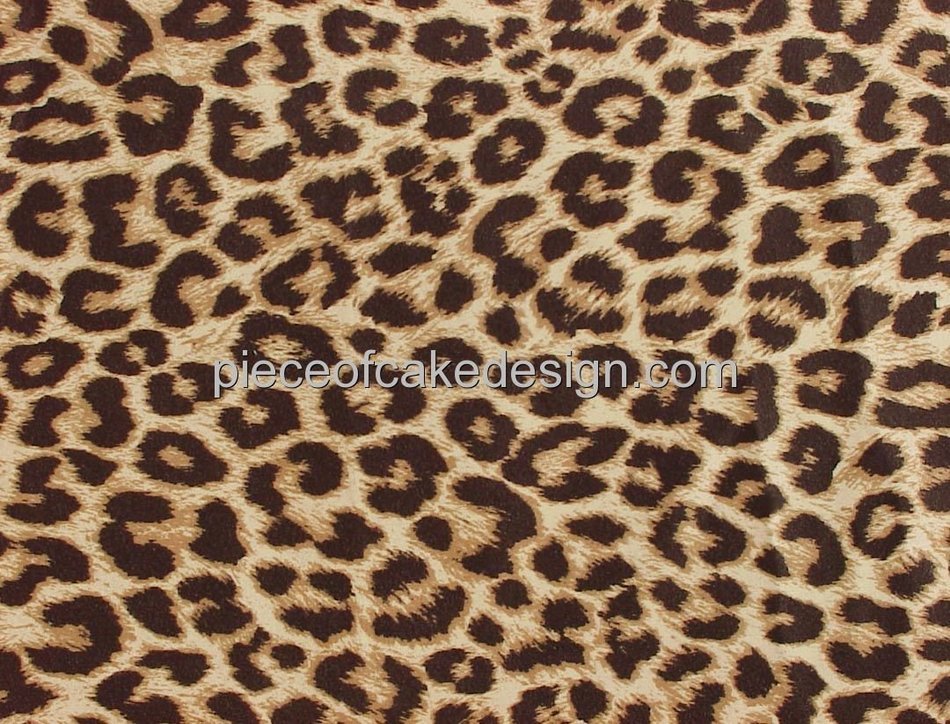 1/4 Sheet ~ Natural Leopard Print ~ Edible Image Cake/Cupcake Topper!!!