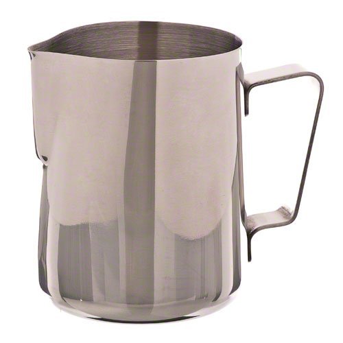 Update International EP-20 Stainless Steel Frothing Pitcher, 20-Ounce, Set of 6 N4