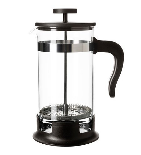 Coffee/tea maker, glass, stainless steel