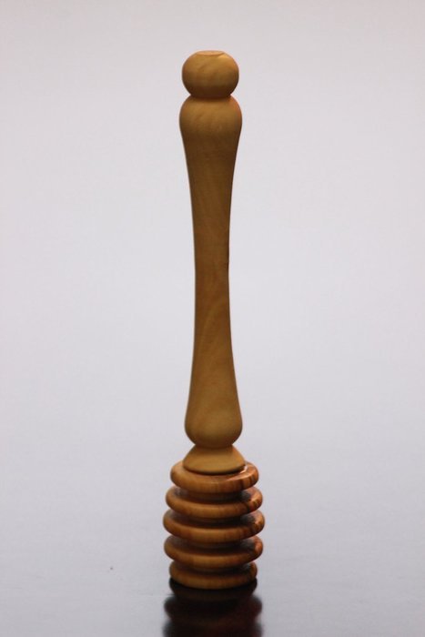 Aelia Olive Wood Honey Dipper Handcrafted in Jerusalem N2