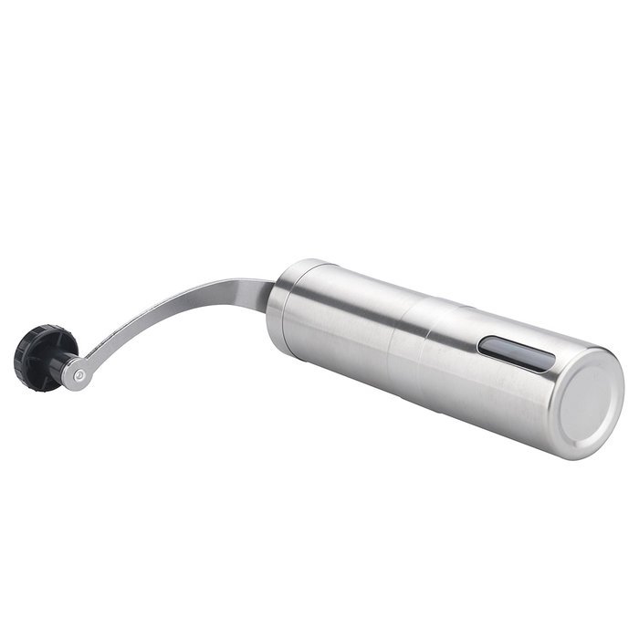 Leeko Manual Stainless Steel Portable Travel Coffee Grinder with Adjustable Ceramic Burr - Hand Crank Coffee Mill... N5
