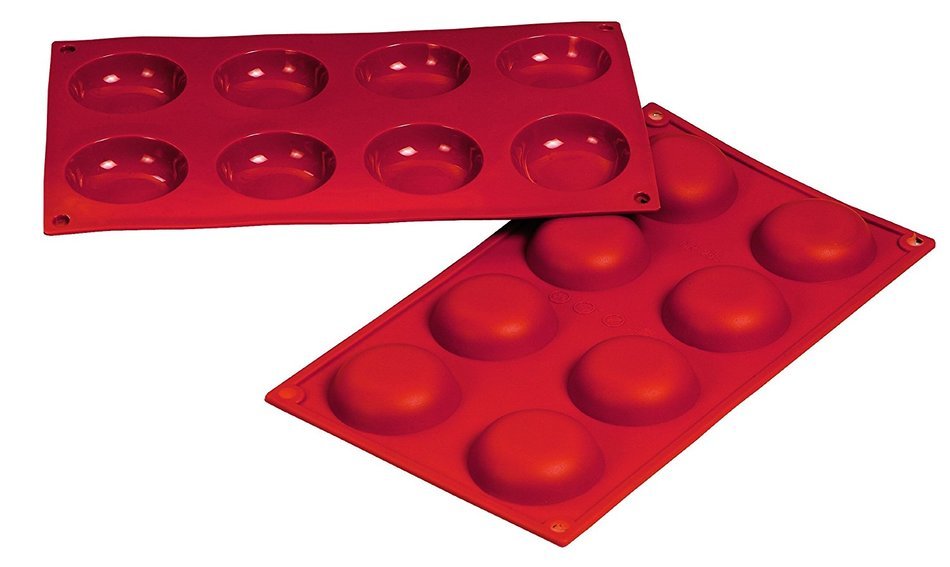 Fat Daddio's Silicone Bakeware Krapfen/Donut, 1.35 Ounce