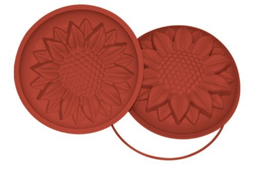 Flexible Silicone Bakeware: Sunflower 76 Oz, 10.24" Dia x 2.76" High