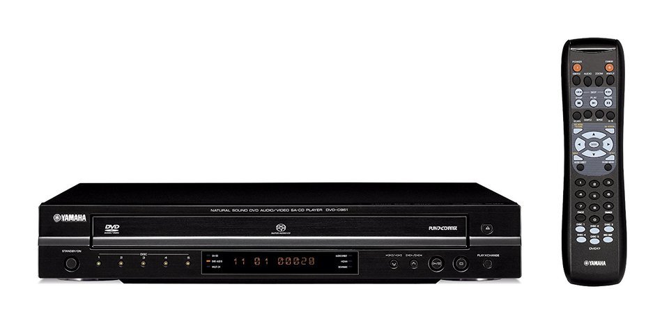 Yamaha DVD-C961BL 5-Disc DVD-Audio/Super Audio CD Changer (Black) (Discontinued by Manufacturer)