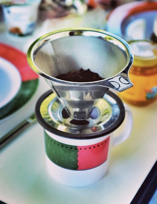 The Elan Collective Premium Stainless Steel Pour Over Coffee Dripper - Reusable Permanent Paperless Cone Coffee...