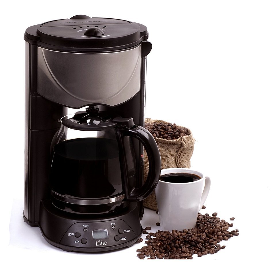 Elite Platinum EHC-646T Maxi-Matic 12 Cup Programmable Coffee Maker ...