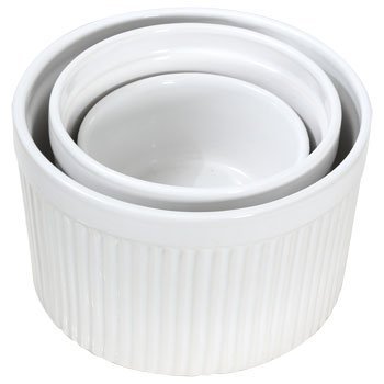 Royal Norfolk White Ceramic Ramekins, 3-ct. Packs