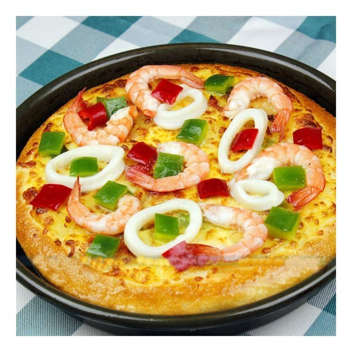 8" Non Stick Wide Rim Round Deep Dish Cake Pizza Pan Pie Tray Baking Mold Culinary Tool N4