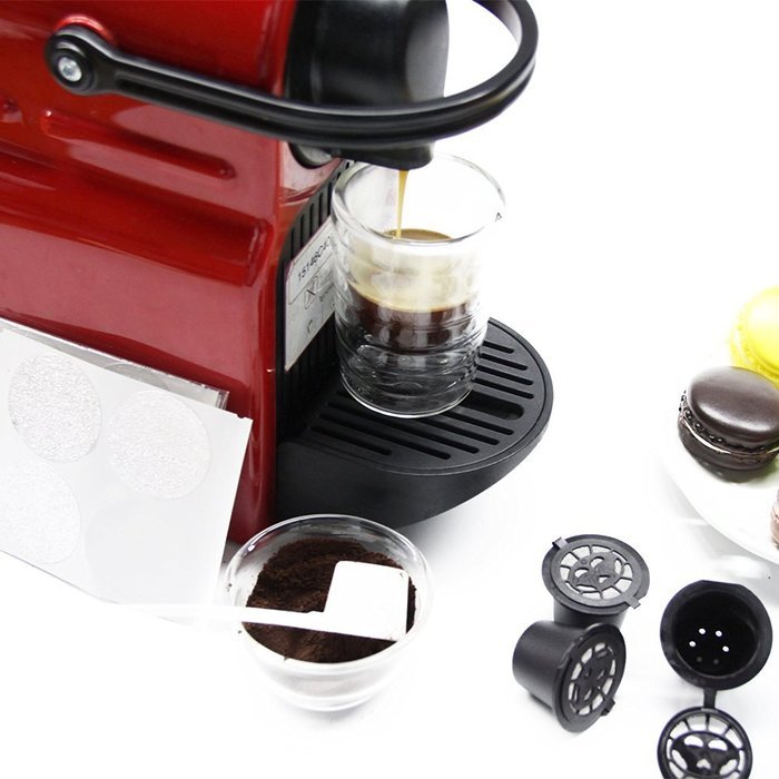 RECAPS Nespresso Refillable Capsule BPA Free Coffee Pods Reusable 100 Times Compatible with Nespresso Original... N8