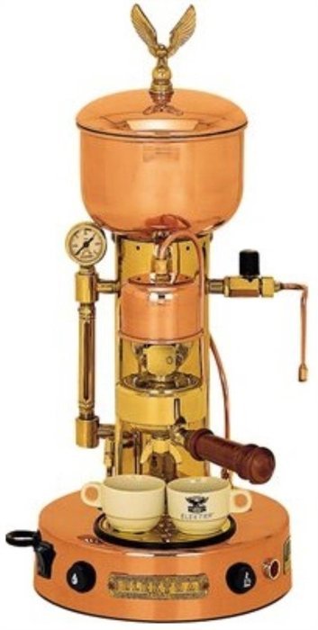 Elektra ART.SX Microcasa Semiautomatica Commercial Espresso Machine - Copper & Brass