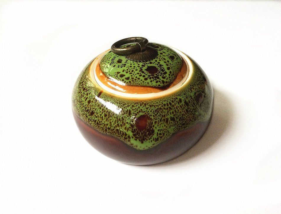 Eternal Chinese Ceramic Tea Canister Set Tea Tins Containers Tea Pot / Tea Caddy Storage to business gifts (milky) N15