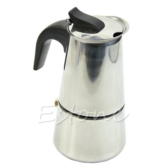 Hunulu Stainless Steel 2-Cup Latte Moka Espresso Pot Top Percolator Stove Coffee Maker N4