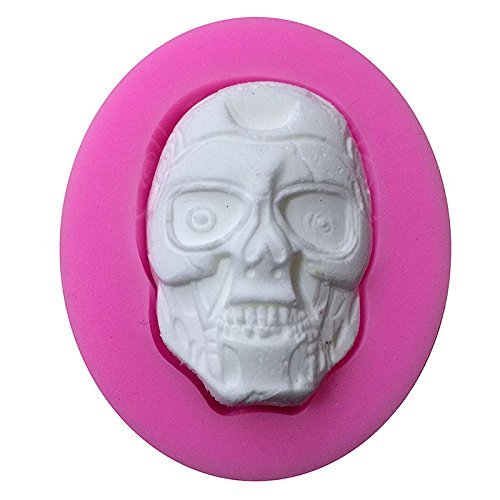 Everyshine 3D Silicone Fondant Cupcake Decorating Mold Craft Classical Figure Skull Shaped Clay Baking Cookie...