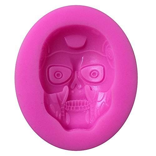 Everyshine 3D Silicone Fondant Cupcake Decorating Mold Craft Classical Figure Skull Shaped Clay Baking Cookie... N2