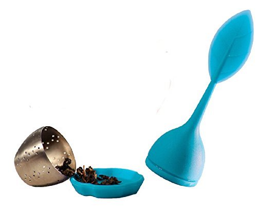 1PCS New Silicone Stainless steel Tea Leaf Strainer Herbal Spice Infuser Tea Filter N3
