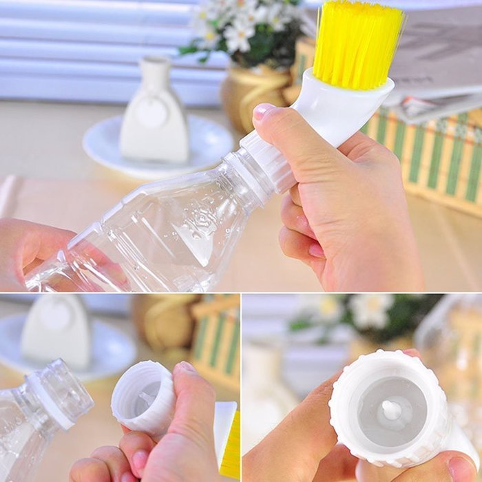 Coffee Machine Outlet Filter Net Angled Head Nylon Cleaning Brush Cleaner for Semi-automatic Espresso Coffee Maker... N30